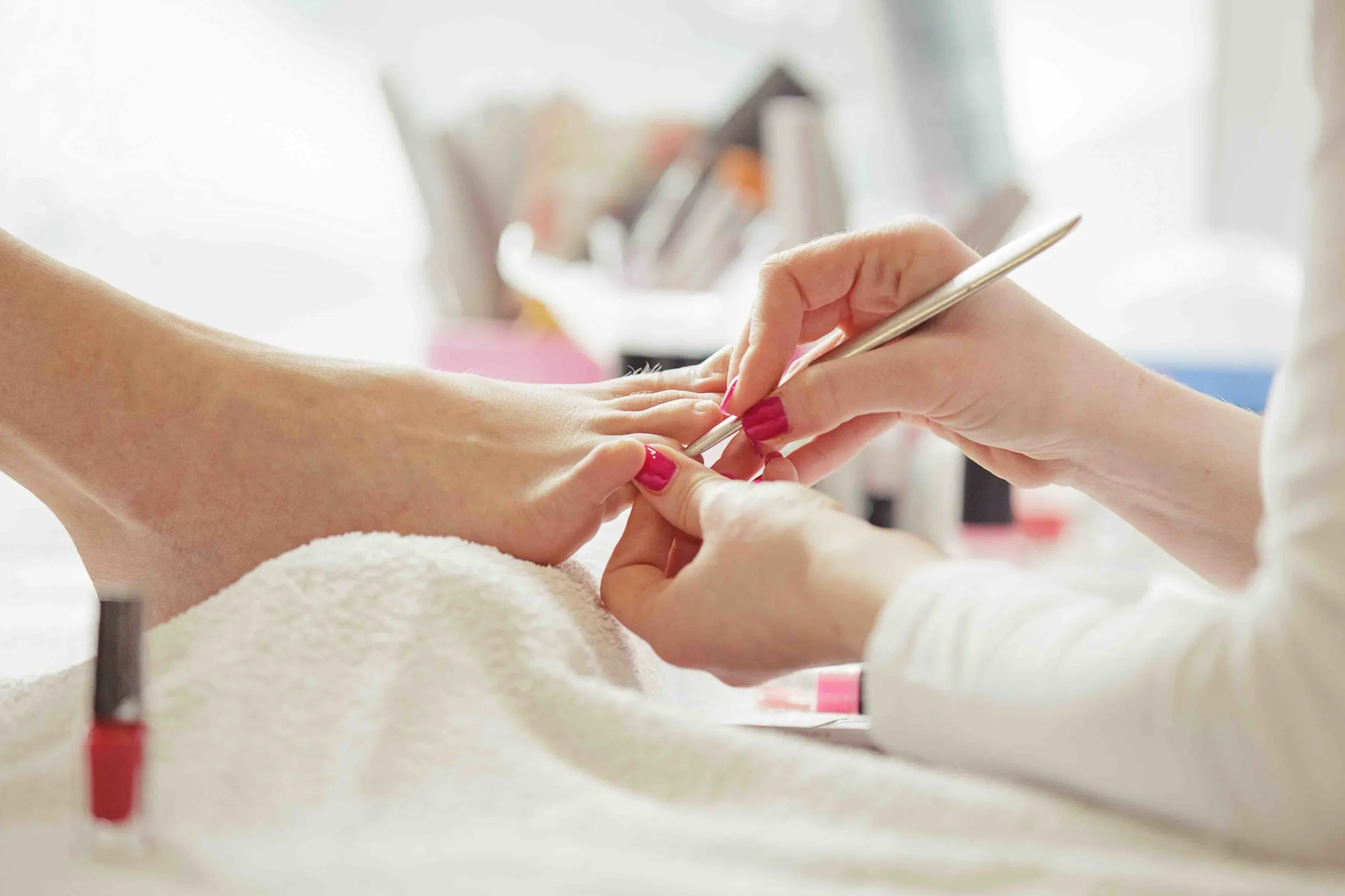 Pedicure at Yellow Orchid Nails, in North Norfolk